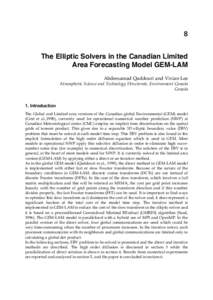 Microsoft Word - The parallel elliptic solvers in the Canadian Atmospheric GEM Model-2.doc