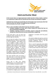 Food and drink / Meat industry / Personal life / Halal food / Ritual slaughter / Animal killing / Animal rights / Slaughterhouse / Animal slaughter / Shechita / Halal / Kashrut