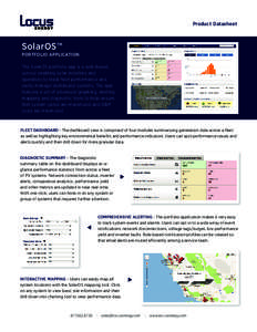 Product Datasheet  SolarOS™ PORTFOLIO APPLICATION The SolarOS portfolio app is a web-based