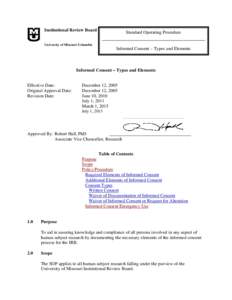 Microsoft Word - SOP - Informed Consent - Types and Elements.doc