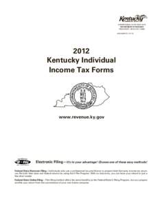 COMMONWEALTH OF KENTUCKY DEPARTMENT OF REVENUE FRANKFORT, KENTUCKY[removed]42A740(PKT[removed]