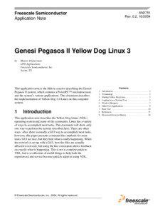 AN2751: Genesi Pegasos II Yellow Dog Linux 3