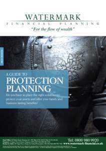 FINANCIAL GUIDE  A GUIDE TO PROTECTION PLANNING