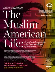 Diversity Lecture  The Muslim American Life: