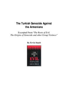 Ervin Staub - The Turkish Genocide Against the Armenians