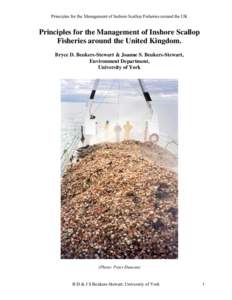 Principles for the Management of Inshore Scallop Fisheries around the United Kingdom