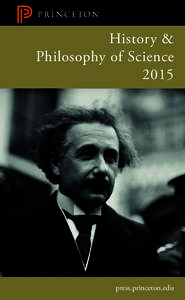 History & Philosophy of Science 2015 press.princeton.edu