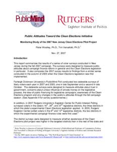 Campaign finance / Republican Party / Clean Elections Rhode Island / Politics / Clean Elections / Campaign finance reform in the United States