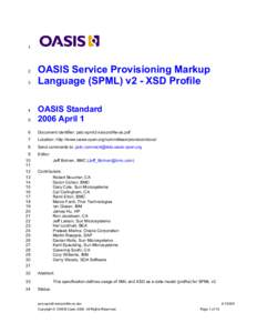 OASIS Service Provisioning Markup