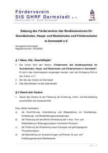 Förderverein StS GHRF Darmstadt R h e i n s t r a ß e 9 5 ,