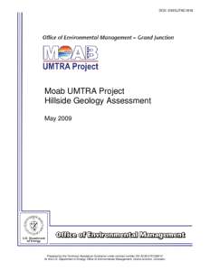 Microsoft Word - DOE-EM-GJTAC1816 Hillside Geology Assessment.doc