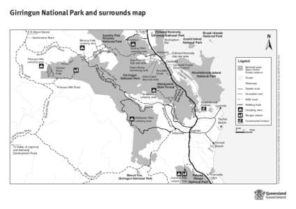Girringun National Park and surrounds map