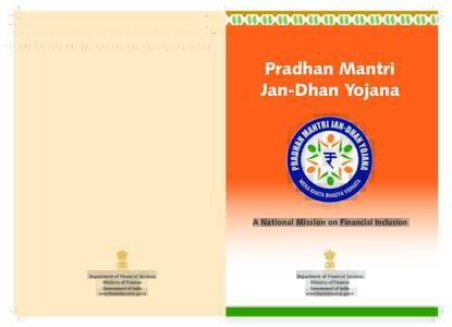 Pradhan Mantri Jan-Dhan Yojana A National Mission on Financial Inclusion  Department of Financial Services