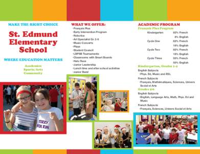 Make the right choice  St. Edmund Elementary School Where Education Matters