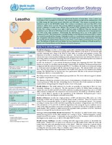Lesotho  Lesotho is a landlocked country entirely surrounded by the Republic of South Africa. It has a surface area of 30,355km2 and a population of 1,876,633. The annual population growth rate has declined from 1.5% to 