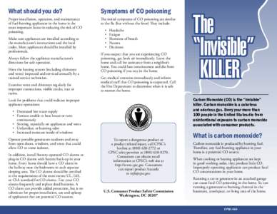 CO - The Invisible Killer
