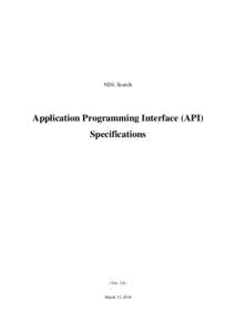 NDL Search  Application Programming Interface (API) Specifications  (Ver. 1.8)