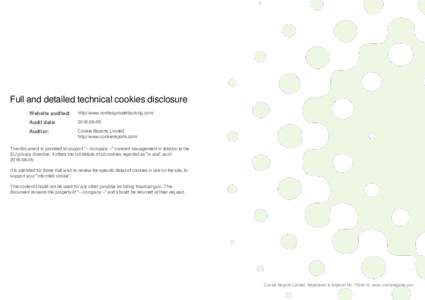 Full and detailed technical cookies disclosure Website audited: http://www.nordeaprivatebanking.com/  Audit date: