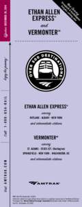 Ethan Allen Express-Vermonter-Rutland-New York-St. Albans-Washington DC-December292014