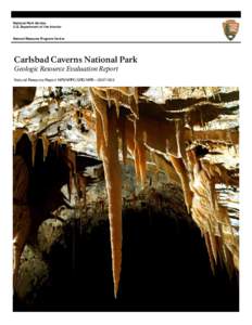 Physical geography / Guadalupe Mountains National Park / Delaware Basin / Lechuguilla Cave / James Larkin White / Carlsbad /  New Mexico / Karst / Cave / Speleothem / New Mexico / Carlsbad Caverns National Park / Geography of the United States