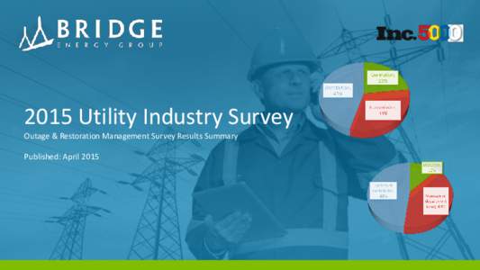 2015 Utility Industry Survey Outage & Restoration Management Survey Results Summary Published: April 2015 Contents •