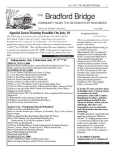 July 2008 The Bradford Bridge  THE 1