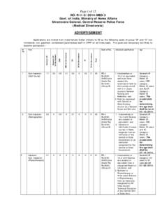 Microsoft Word - Advertisement for rectt of Paramedical staff-2014 in CRPF.doc