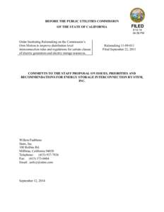 BEFORE THE PUBLIC UTILITIES COMMISSION OF THE STATE OF CALIFORNIA FILED[removed]:59 PM