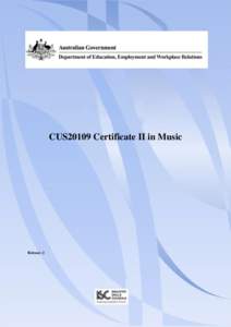 CUS20109 Certificate II in Music