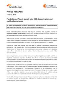 Microsoft Word - fundinfo and FINESTI_press release_14[removed]doc