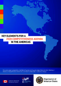 KEY ELEMENTS FOR A 2020 COMPETITIVENESS AGENDA IN THE AMERICAS 3