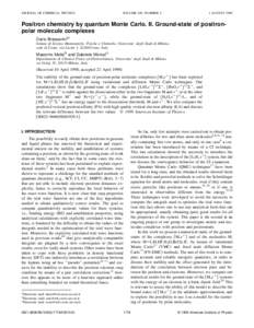 JOURNAL OF CHEMICAL PHYSICS  VOLUME 109, NUMBER 5 1 AUGUST 1998