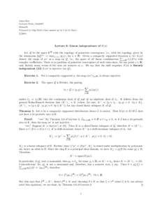 Amos Ron Lectures Notes, Math887 09may03