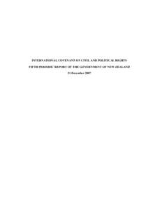 International law / Politics / Human rights instruments / International Covenant on Civil and Political Rights / New Zealand Bill of Rights Act / Human Rights Act / Human rights / Convention on the Rights of the Child / Chapter Two of the Constitution of South Africa / Law / International relations / Human rights in New Zealand