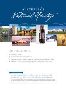 Australian Natural Heritage Charter for the conservation of places of natural heritage significance Second Edition