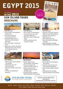 EGYPT 2015 NEW FEATURES look whats IN THE 2015
