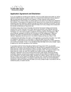 Microsoft Word - Application Agreement and Disclaimer.doc