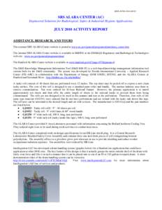 Microsoft Word - July2010 Activity Report.doc