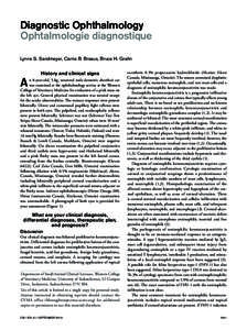 Diagnostic Ophthalmology  Ophtalmologie diagnostique Lynne S. Sandmeyer, Carrie B. Breaux, Bruce H. Grahn A