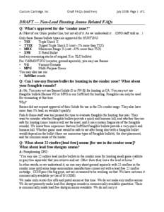 Custom Cartridge, Inc.  Draft FAQs (lead free) July 2008, Page 1 of 2