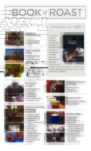THE  BOOK of ROAST contents History of Coffee Roasting