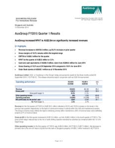 Microsoft Word - AusGroup Q1 FY2015 Results release - final