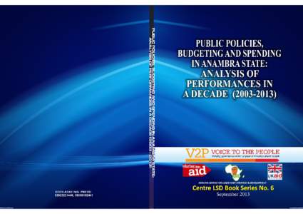 Public Policies, Budgeting and Spending in Anambra State: Analysis of Performances in a Decade[removed])