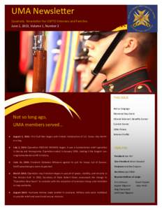 UMA Newsletter - June 2013, Volume 1, Number 2 .pub