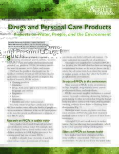 ESCDrugs and Personal Care Products