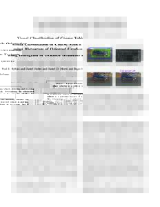 Visual Classification of Coarse Vehicle Orientation using Histogram of Oriented Gradients Features Paul E. Rybski and Daniel Huber and Daniel D. Morris and Regis Hoffman Abstract— For an autonomous vehicle, detecting a