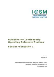 Guideline for Continuously Operating Reference Stations Special Publication 1 Version 2.1