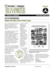 TRANSPORTER RESEARCH & TECHNOLOGY  U. S. DEPARTMENT OF TRANSPORTATION