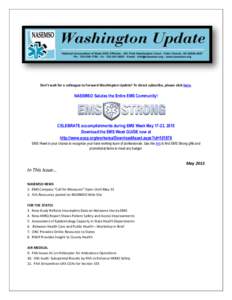 NASEMSO Washington Update