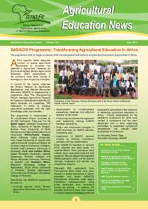 Agricultural Education News, Vol[removed]July 2013